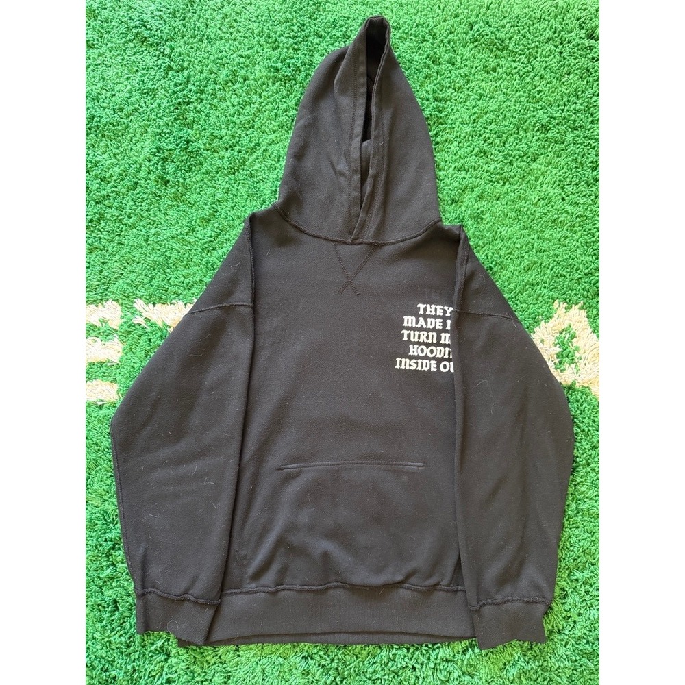 Assholes Live Forever Reversible Hoodie Black They Made Me Turn It Inside Out‎